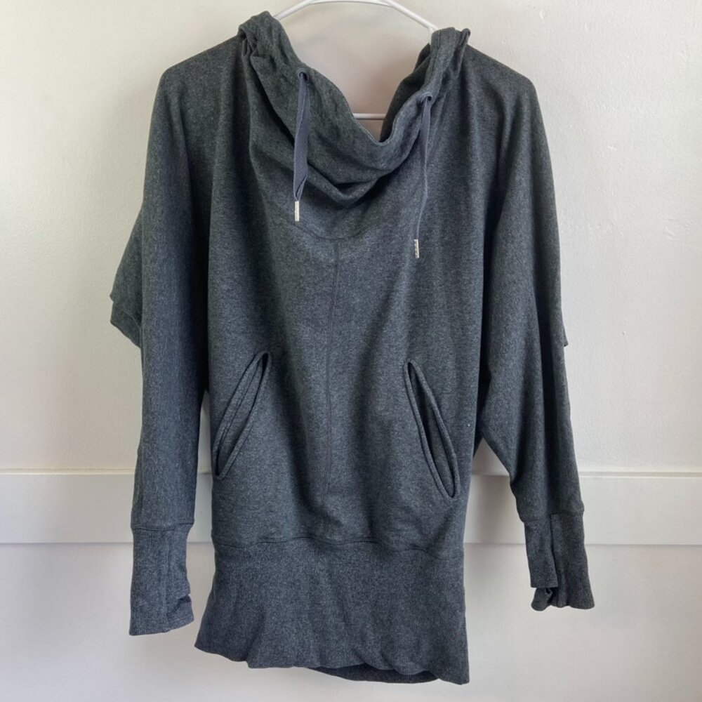 Lululemon Heathered Gray Throwback Flashback Pull… - image 2